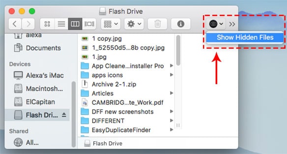 view hidden files mac